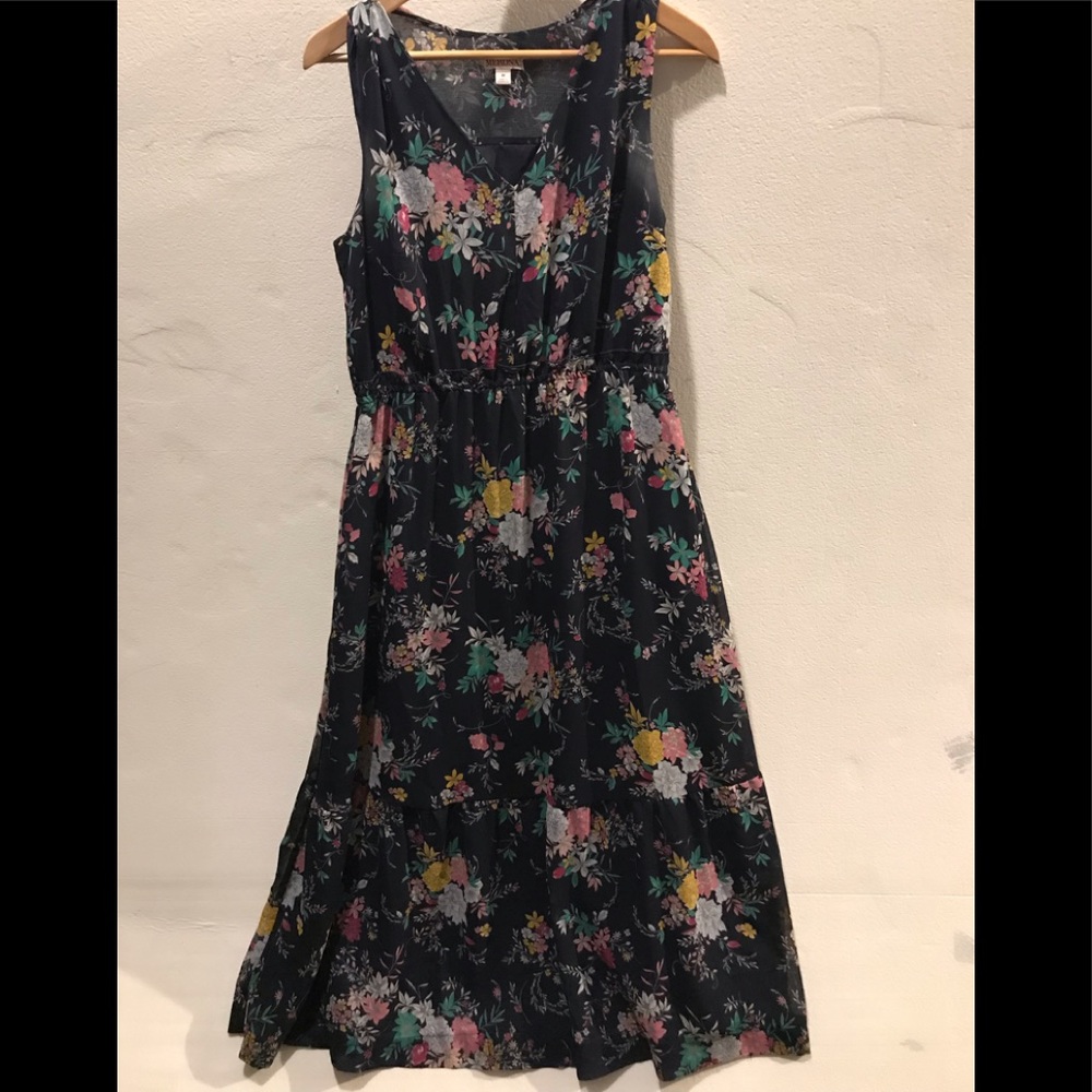 Mossimo navy floral maxi dress